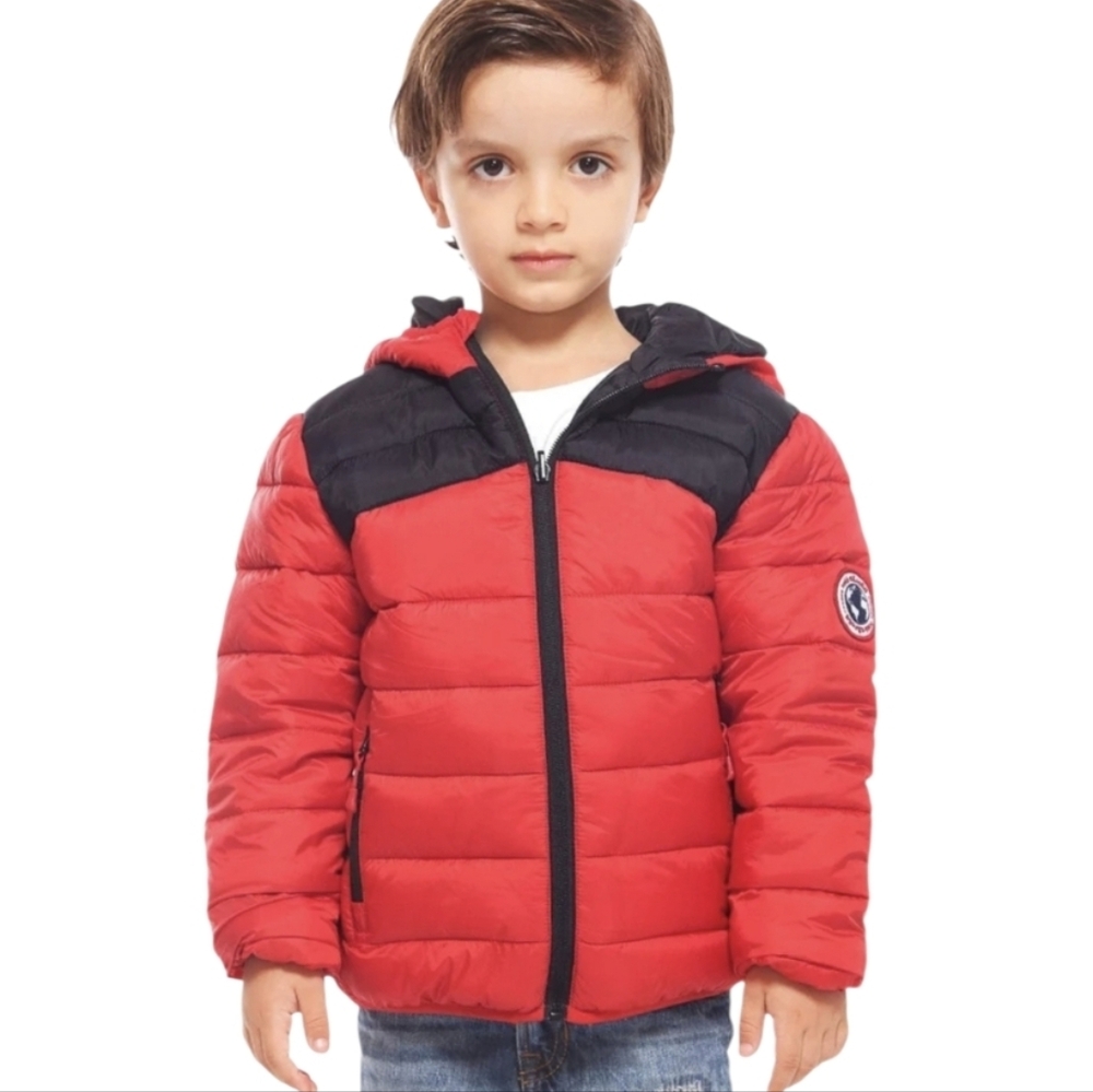 ❤️‍🔥 Rokka&Rolla Boy's 14/16 Reversible Lightweight Red/Black Puffer Jacket